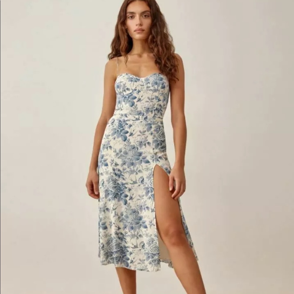 Reformation Juliette Dress in Pompadour *NEW*